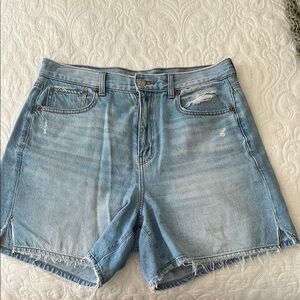 American Eagle Outfitters Blue Jean Shorts Distressed Casual